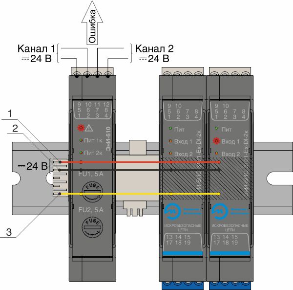 Вариант подключения к ЭнИ-610