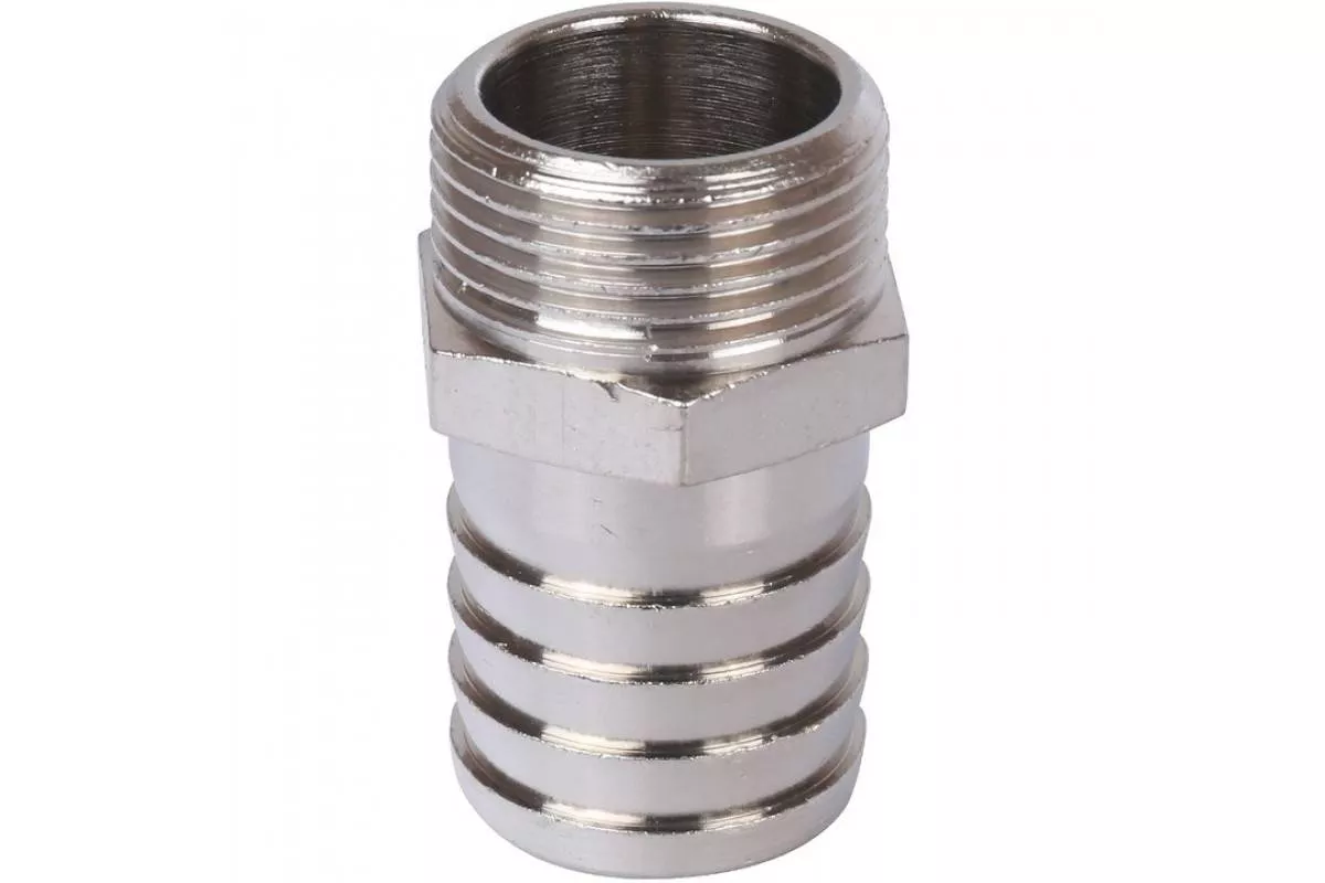 STOUT  Штуцер НР никелированный 3/8"x12