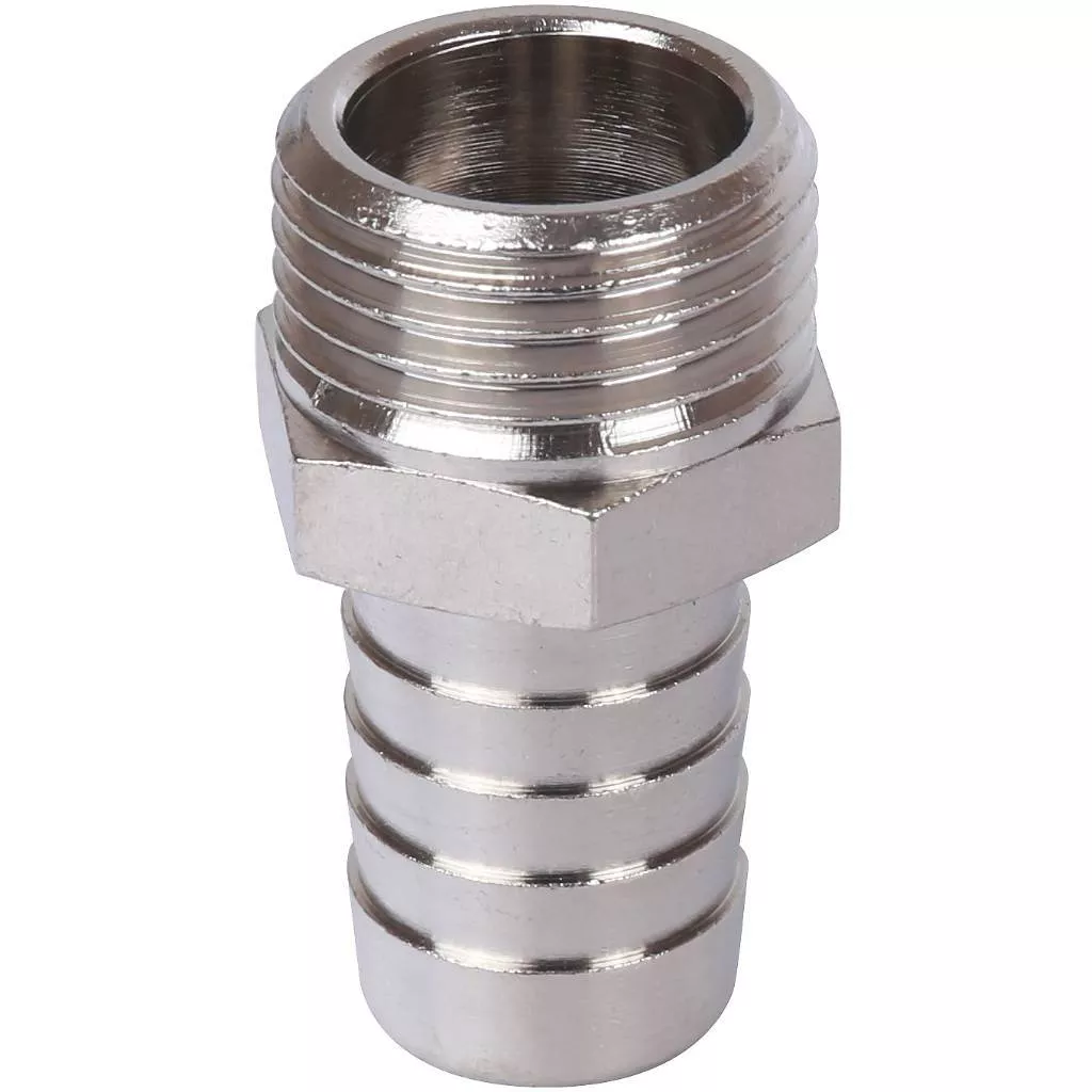 STOUT  Штуцер НР никелированный 1/2"x16