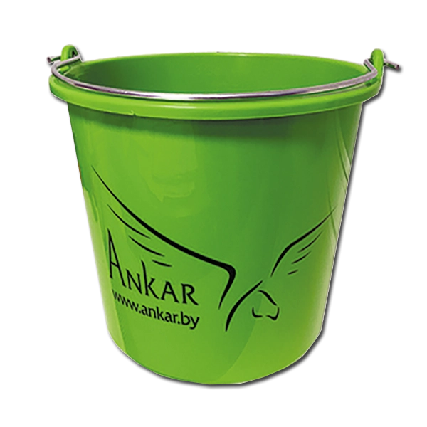 Ведро пластмассовое "ANKAR"® зеленое, 12л.